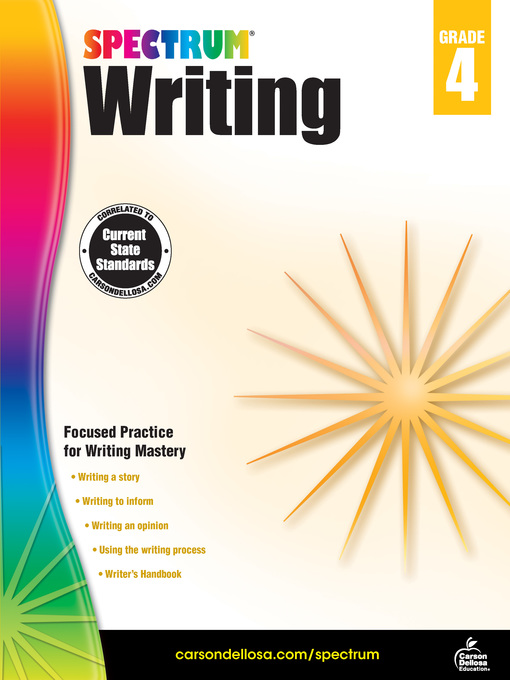 Title details for Spectrum Writing, Grade 4 by Spectrum - Available